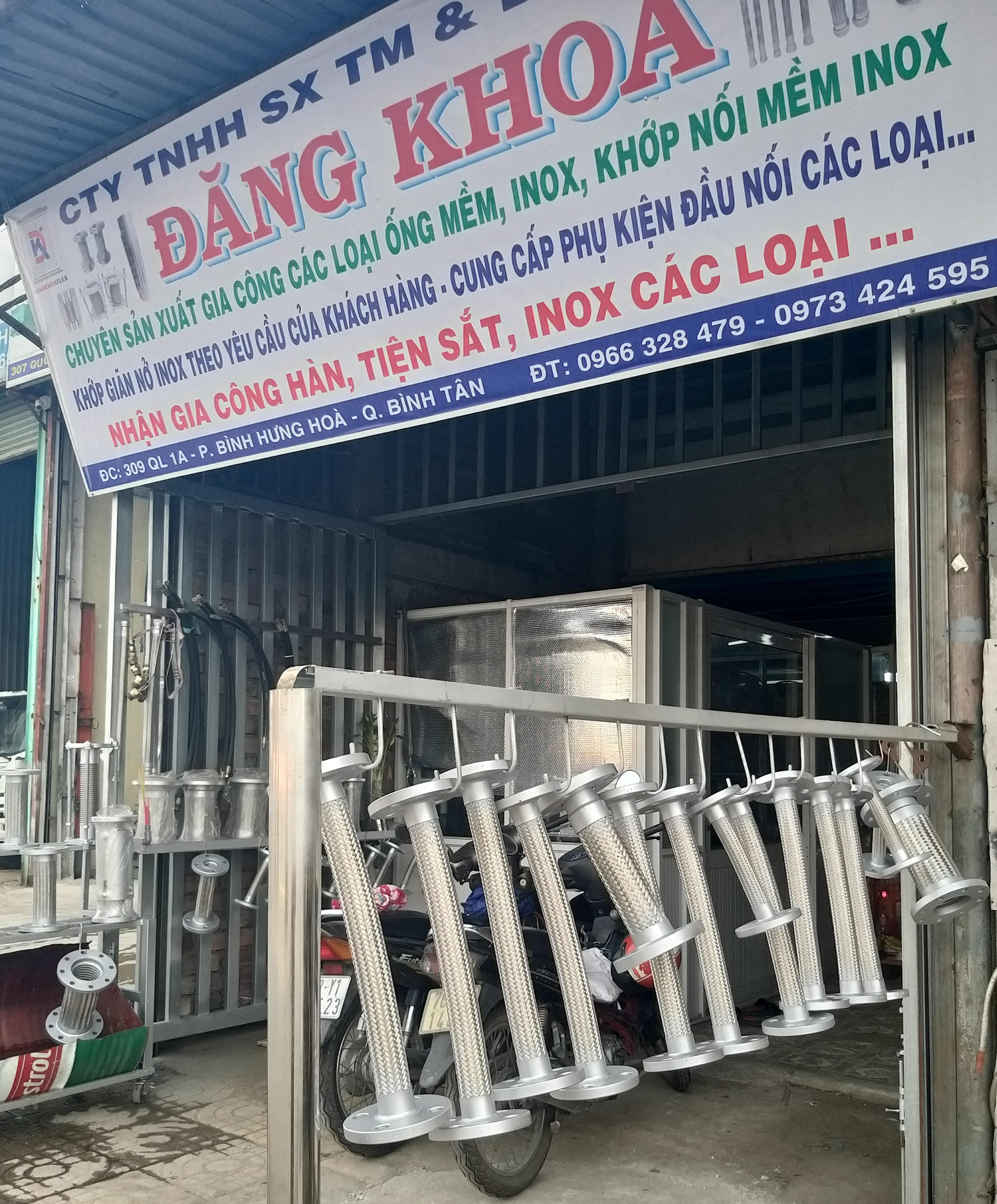 Khớp nối mềm inox 304, Khớp chống rung, Khớp giãn nở nhiệt, Khớp co giãn